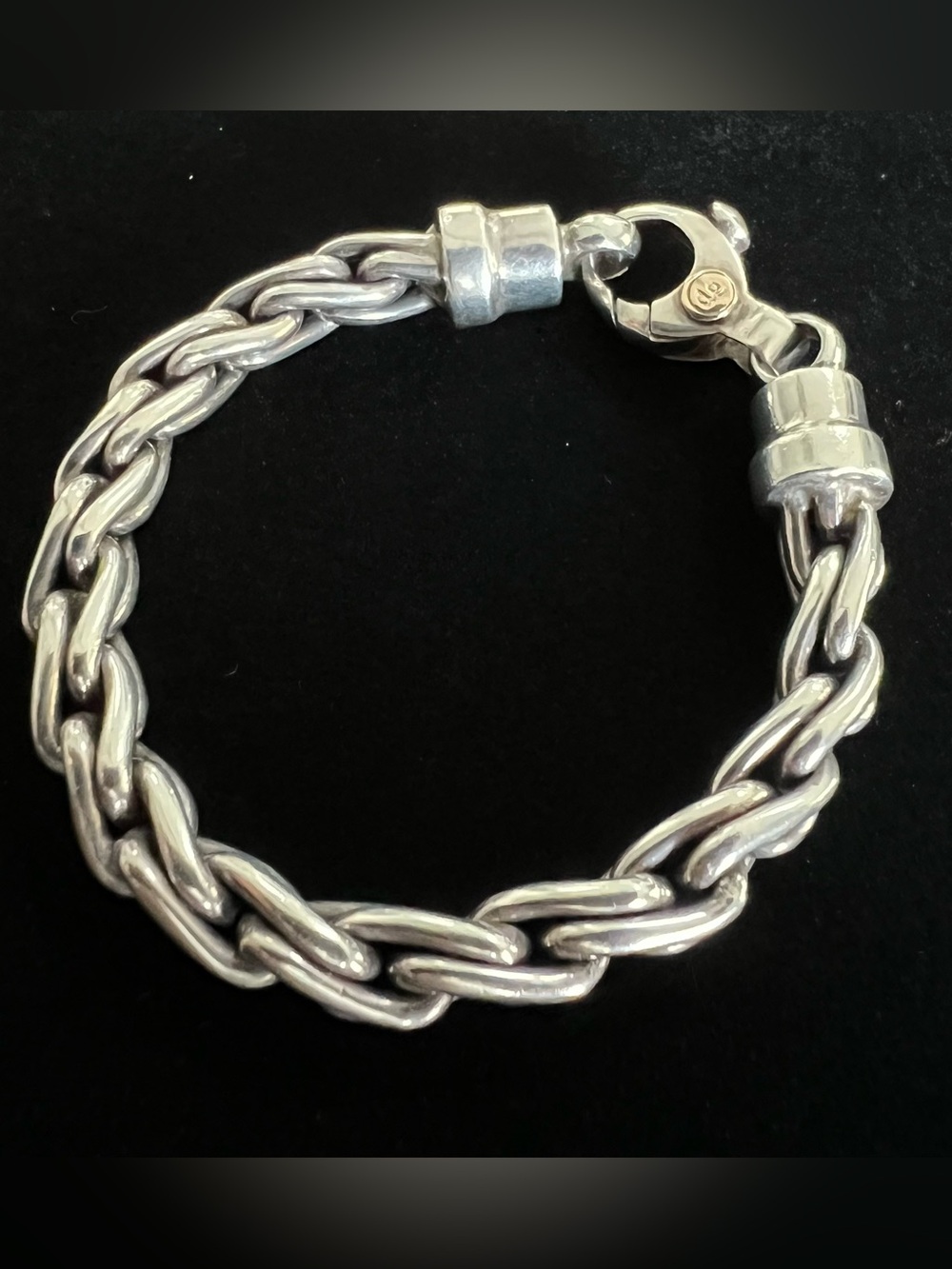 Rodney de Gruchy Sterling Silver 925 Wheat Style Chunky Women’s Bracelet